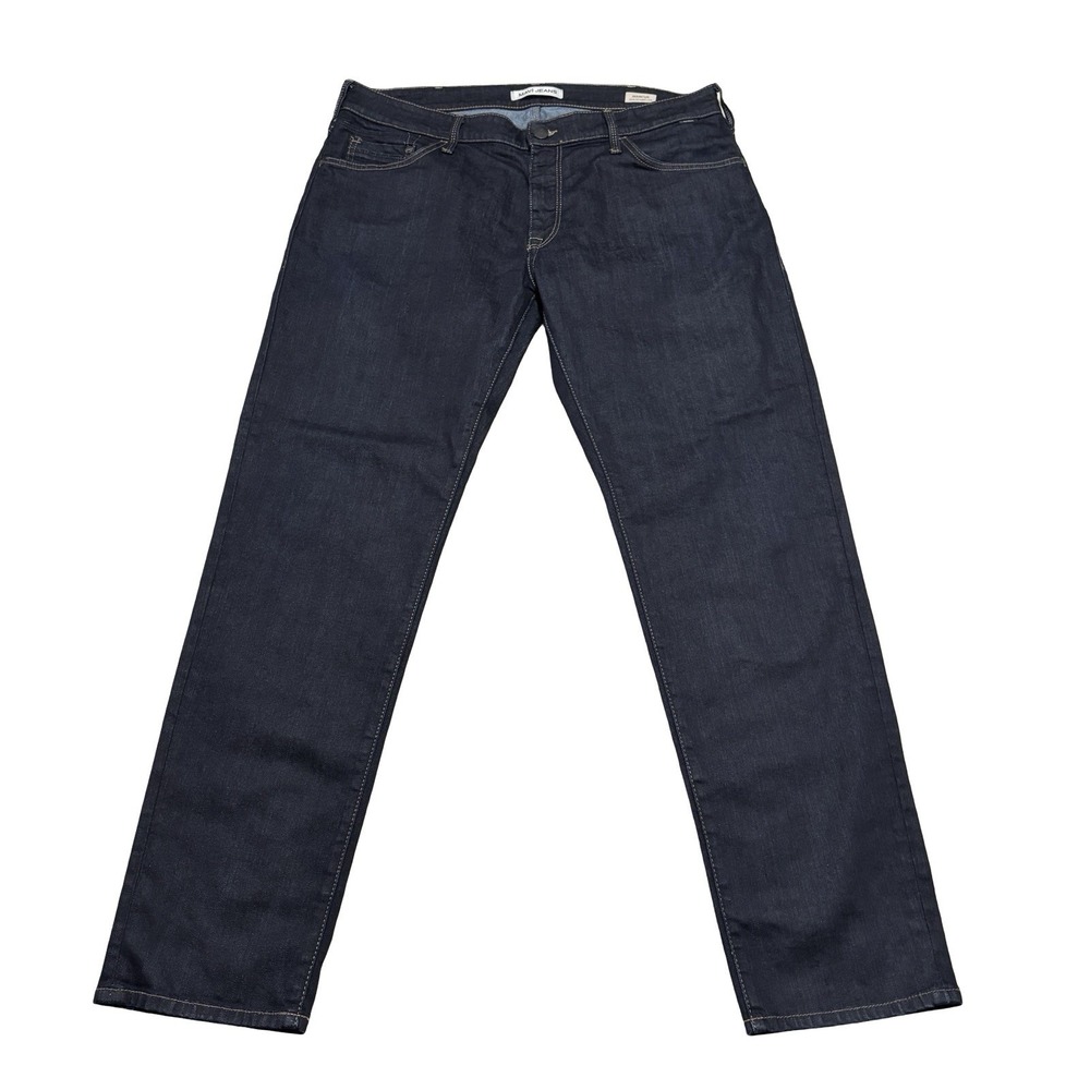 Mavi Marcus Slim Straight Leg Dark Wash Stretch Jeans Denim Pants Size 38 x 33